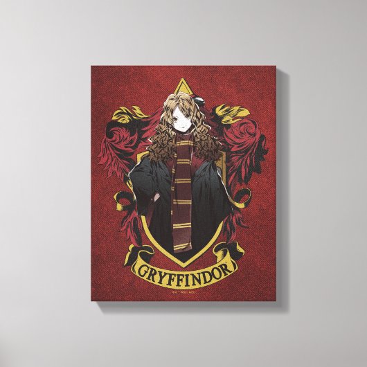 HARRY POTTER™ | Anime Hermione House Crest Canvas Afdruk (Voorkant)