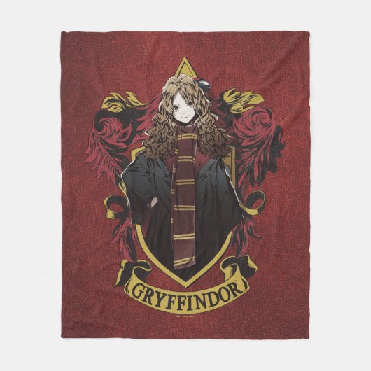 HARRY POTTER™ | Anime Hermione House Crest Fleece Deken (Voorkant)