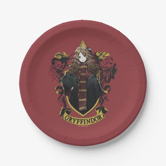 HARRY POTTER™ | Anime Hermione House Crest Papieren Bordje (Voorkant)