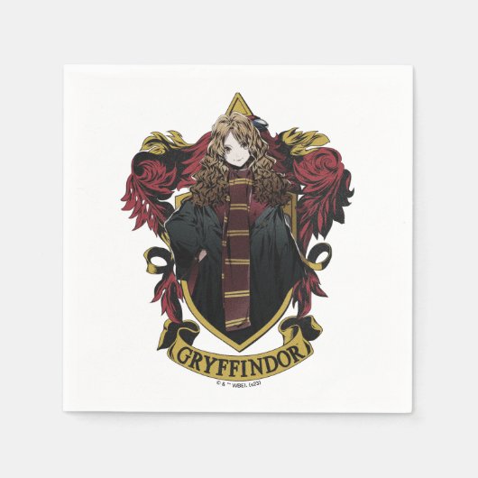 HARRY POTTER™ | Anime Hermione House Crest Servet (Voorkant)