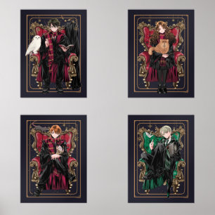 HARRY POTTER™ Anime Karakter Illustraties Muurkunst Sets