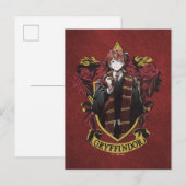 HARRY POTTER™ | Anime Ron Weasley House Crest Briefkaart (Voorkant / Achterkant)