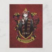HARRY POTTER™ | Anime Ron Weasley House Crest Briefkaart (Voorkant)