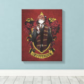 HARRY POTTER™ | Anime Ron Weasley House Crest Canvas Afdruk (Insitu (Houten vloer))