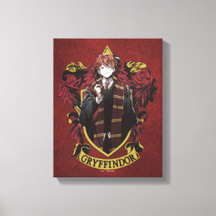 HARRY POTTER™   Anime Ron Weasley House Crest Canvas Afdruk