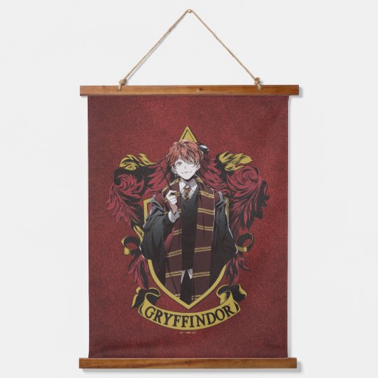HARRY POTTER™ | Anime Ron Weasley House Crest Hangend Wandkleed (Voorkant)