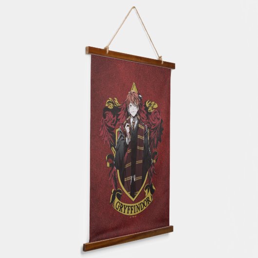 HARRY POTTER™ | Anime Ron Weasley House Crest Hangend Wandkleed (Gebogen)
