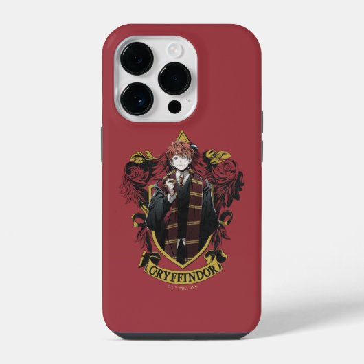 HARRY POTTER™ | Anime Ron Weasley House Crest iPhone Hoesje (Achterkant)