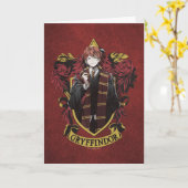 HARRY POTTER™ | Anime Ron Weasley House Crest Kaart (Gele Bloem)