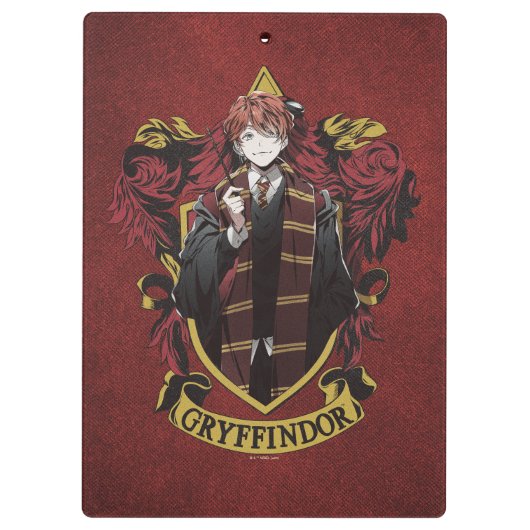 HARRY POTTER™ | Anime Ron Weasley House Crest Klembord (Achterkant)