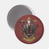 HARRY POTTER™ | Anime Ron Weasley House Crest Magneet (Voorkant / Achterkant)