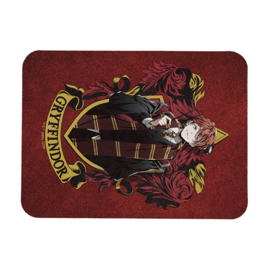 HARRY POTTER™ | Anime Ron Weasley House Crest Magneet (Horizontaal)