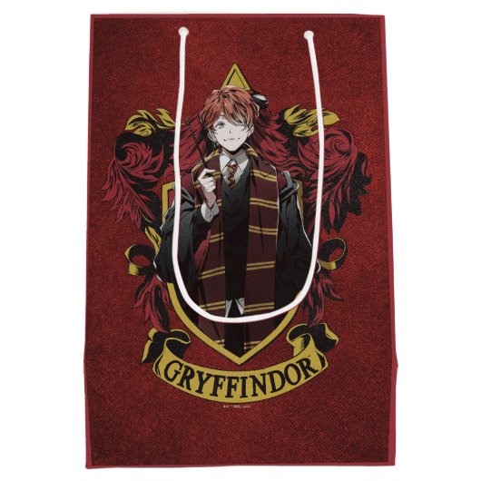 HARRY POTTER™ | Anime Ron Weasley House Crest Medium Cadeauzakje (Achterkant)