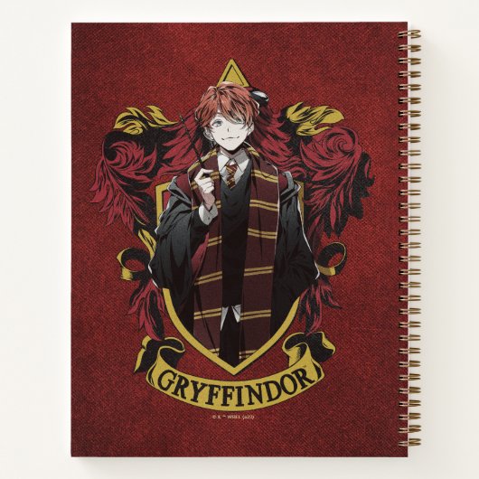 HARRY POTTER™ | Anime Ron Weasley House Crest Notitieboek (Achterkant)
