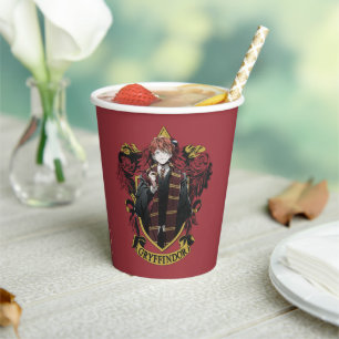 HARRY POTTER™   Anime Ron Weasley House Crest Papieren Bekers