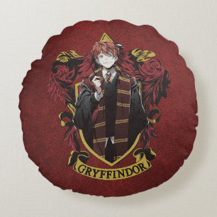 HARRY POTTER™   Anime Ron Weasley House Crest Rond Kussen