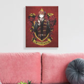 HARRY POTTER™ | Anime Ron Weasley Huis Crest Canvas Afdruk (Insitu (Woonkamer))