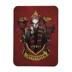 HARRY POTTER™   Anime Ron Weasley Huis Crest Magneet