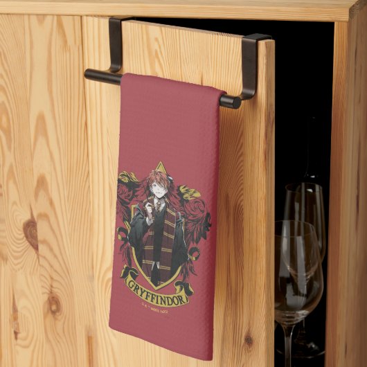 HARRY POTTER™ | Anime Ron Weasley Huis Crest Theedoek (Derde Gevouwen)