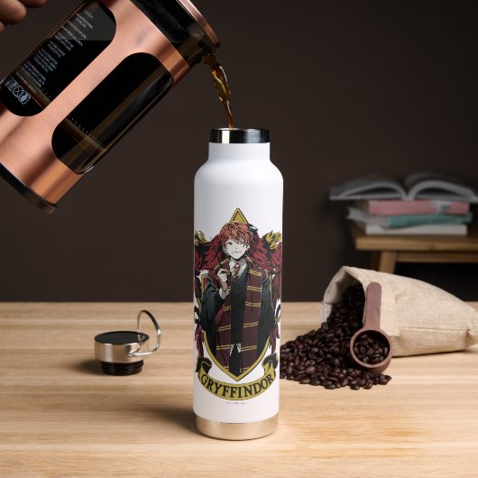 HARRY POTTER™ | Anime Ron Weasley Huis Crest Waterfles (Koffie)