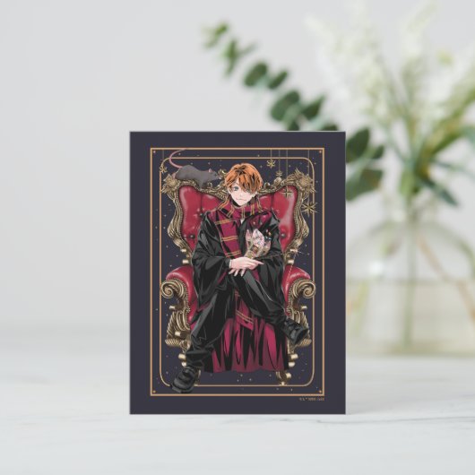 HARRY POTTER™ | Anime Ron Weasley Seed Briefkaart (Staand voorkant)