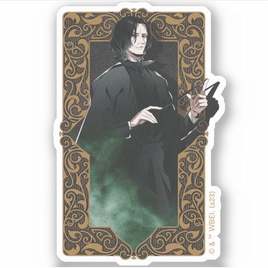 HARRY POTTER™ | Anime Snape-Lijst grafisch Sticker (Voorkant)