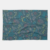 HARRY POTTER™ Artifacts Line Art Pattern Adult Theedoek (Horizontaal)