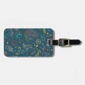 HARRY POTTER™ Artifacts Line Art Pattern Bagagelabel (Voorkant horizontaal)