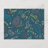 HARRY POTTER™ Artifacts Line Art Pattern Briefkaart (Voorkant)