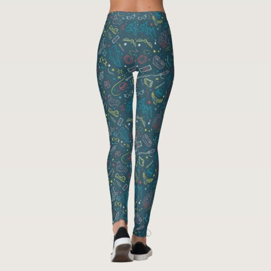 HARRY POTTER™ Artifacts Line Art Pattern Leggings (Achterkant)