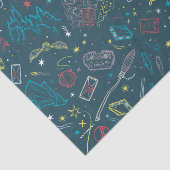 HARRY POTTER™ Artifacts Line Art Pattern Tissuepapier (Detail)