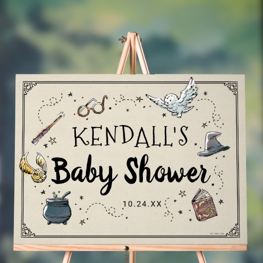 Harry Potter Baby shower Acryl Bord (Neutraal)