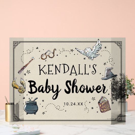 Harry Potter Baby shower Acryl Bord (Huwelijk)