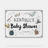 Harry Potter Baby Shower Acryl Bord (Voorkant)