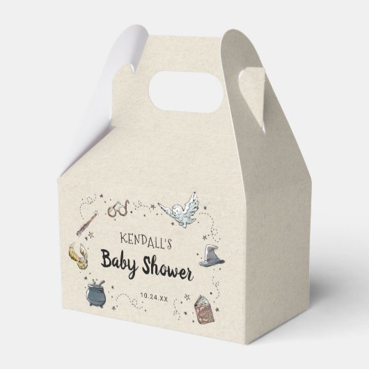 HARRY POTTER™-Baby shower Bedankdoosjes (Voorkant Zijde)