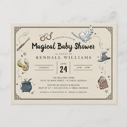 Harry Potter Baby shower Briefkaart (Voorkant)