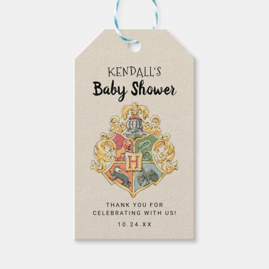 Harry Potter Baby shower Dank u Cadeau Labels Cadeaulabel (Voorkant)