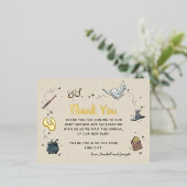 Harry Potter | Baby shower Hartelijk dank Folie Uitnodiging Briefkaart (Staand Voorkant)