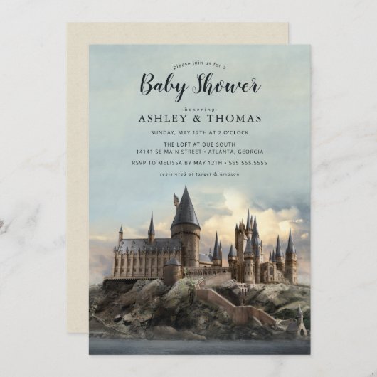 Harry Potter | Baby shower Hogwarts Castle Kaart (Voorkant / Achterkant)