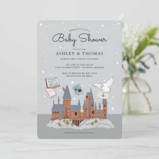Harry Potter | Baby shower Hogwarts Castle Kaart (Staand voorkant)