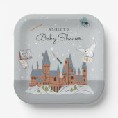 Harry Potter | Baby shower Hogwarts Castle Papieren Bordje (Voorkant)