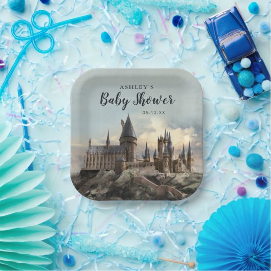 Harry Potter | Baby shower Hogwarts Castle Papieren Bordje (Feest)