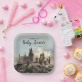 Harry Potter | Baby shower Hogwarts Castle Papieren Bordje (Feest)