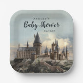 Harry Potter | Baby shower Hogwarts Castle Papieren Bordje (Voorkant)