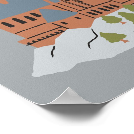 Harry Potter | Baby shower Hogwarts Castle Poster (Hoek)