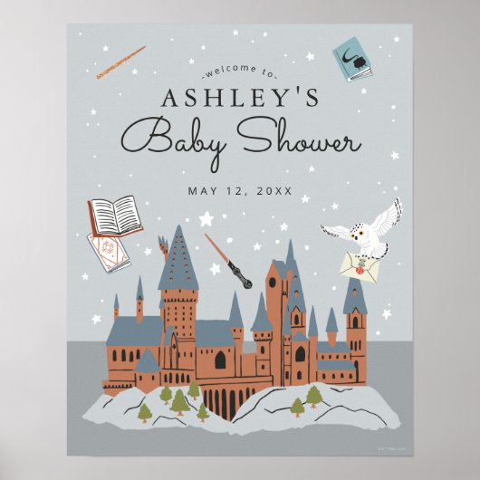 Harry Potter | Baby shower Hogwarts Castle Poster (Voorkant)