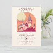 Harry Potter | Baby shower Hogwarts Girl Kaart (Staand voorkant)