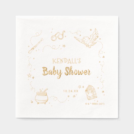 Harry Potter Baby shower Napkins Folie Servetten (Voorkant)