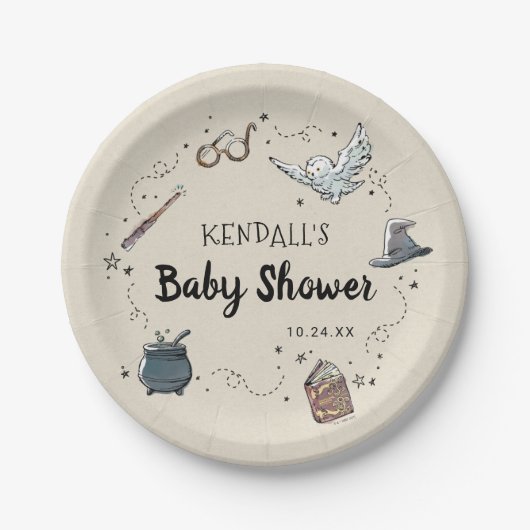 Harry Potter Baby shower Papieren Bordje (Voorkant)