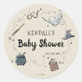Harry Potter Baby shower Ronde Sticker